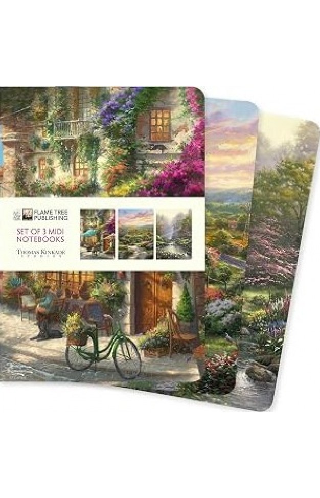 Thomas Kinkade Set of 3 Midi Notebooks